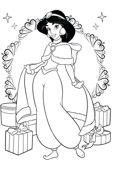 This princess enjoys a calm moment sitting on a hilltop with her arms around her knees. Disney Princess Jasmine Coloring Pages at GetColorings.com ...