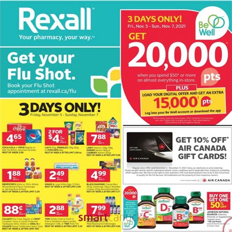 Rexall Canada Flyers Offers Get 20000 Be Well Points When You Spend