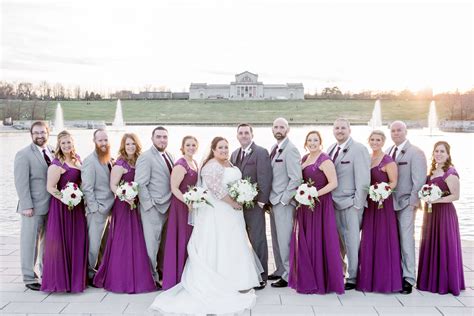 Purple And Gray Wedding Party Theme Gray Wedding Party Wedding