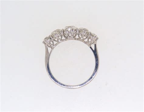 Victorian Graduated Half Eternity Diamond Ring Berridges Jewellers