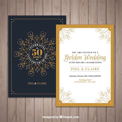 Golden Jubilee Invitation Card