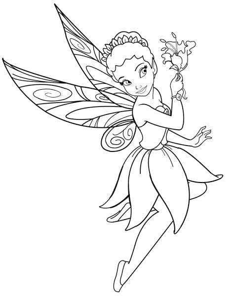 Detail Gambar Mewarnai Tinkerbell Koleksi Nomer