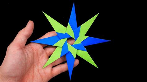 How To Make A Paper Ninja Star Easy