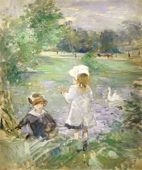 Au Bord Du Lac De Berthe Morisot Musée Marmottan Monet Flickr