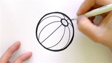 Beach Ball Cartoon Drawing Check Out This Tutorial On How To Draw A