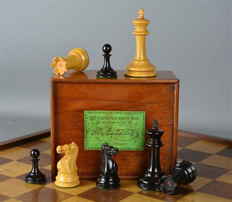 Jaques Staunton Chess Set Jaques Of London Antique Vintage Old