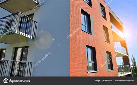 Modern Apartment Building Residential Area City Contemporary