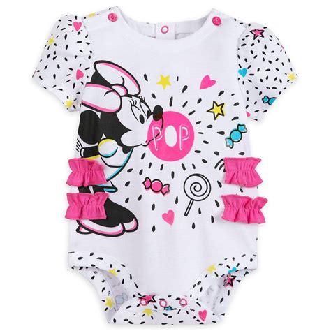 Minnie Mouse Disney Cuddly Bodysuit For Baby Disney Baby Clothes Girl