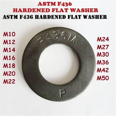 Astm F436 Flat Washer M10 M12 M14 M16 M20 M22 M24 M27 Hardened Washers