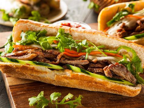 Bánh mì or banh mi (/ˈbɑːn miː/, /ˈbæn/; What is Inside a Banh Mi? - Travel information for Vietnam ...