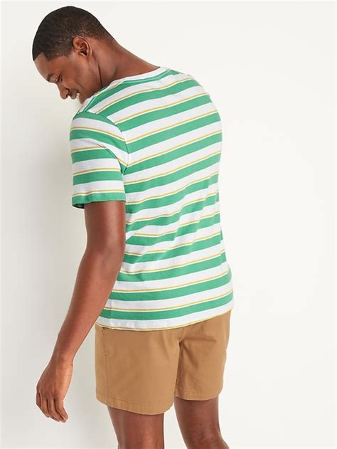 Soft Washed Striped Crew Neck T Shirt For Men Old Navy