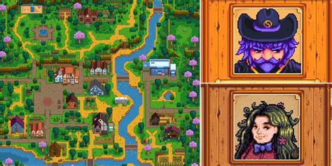 Stardew Valley Where Every Npc Is Located On The Map