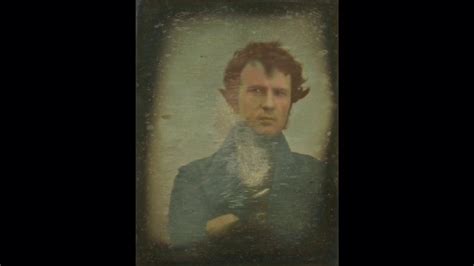 The Very First Selfie Taken In 1839 Colourised Youtube