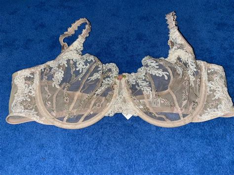 nwot felina lingerie beige underwire lace bra size 38c ebay
