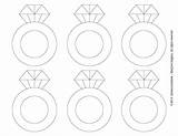 Ring Diamond Template Coloring Engagement Printable Bridal Shower Rings Cut Tags Templates Drawing Cool Despedida Soltera Jewelry Games Getcolorings Coloringhome sketch template