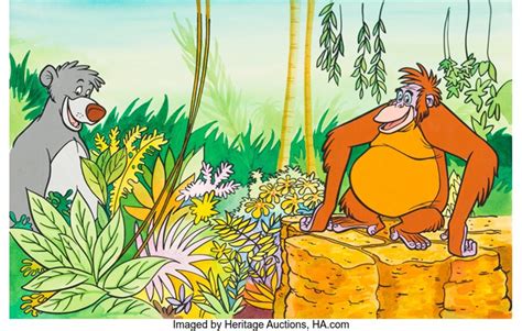 The Jungle Book Baloo And King Louie Publication Illustration Cel And