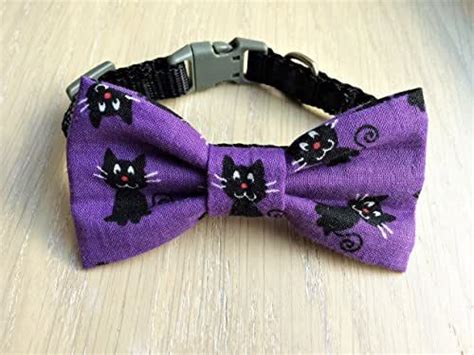 From breakaway collars with bells, reflective collars, bow tie collars & more. Amazon.com: Black Cat Bow Tie Over the Collar: Handmade