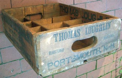 Flying Tiger Antiques Online Store 1890s Wooden Bottle Crate From