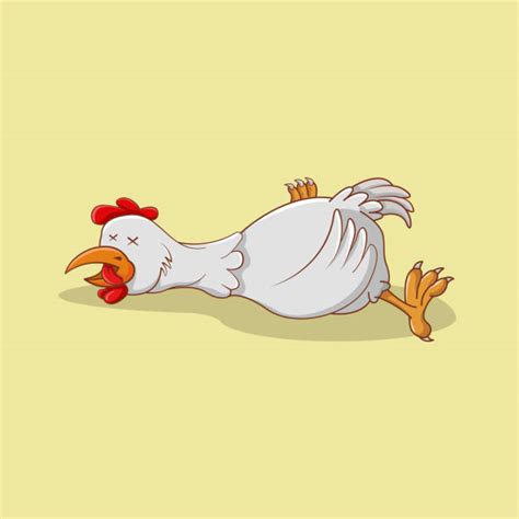 60 Dead Chicken Cartoon Illustrations Royalty Free Vector Graphics