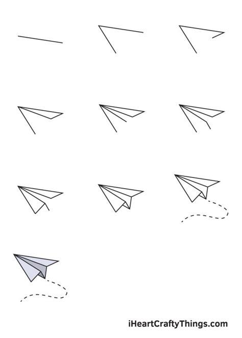 How To Draw Simple Airplane Step By Step Mazmono