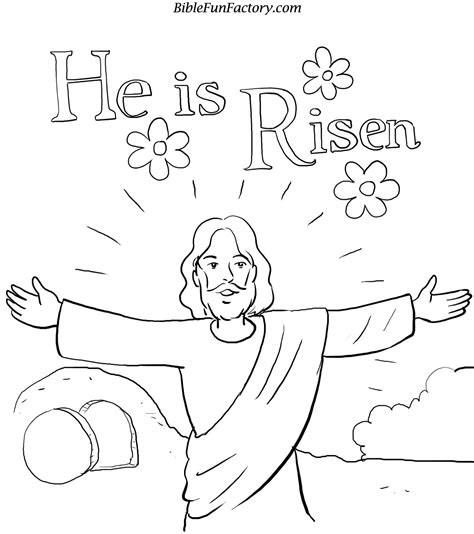 Easter Jesus Coloring Pages Free Large Images