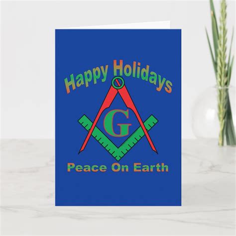 Happy Masonic Holidays Holiday Card Zazzle