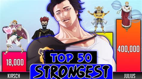 Black Clover Power Levels Top 50 Strongest Black Clover Characters