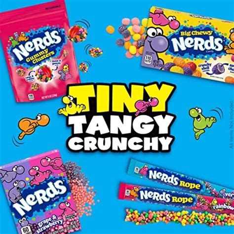 Nerds Gummy Clusters Candy Rainbow Resealable 8 Ounce Bag