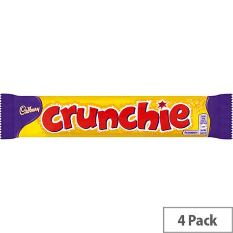 cadbury crunchie chocolate bars ref 4248447 pack of 4 hunt office uk