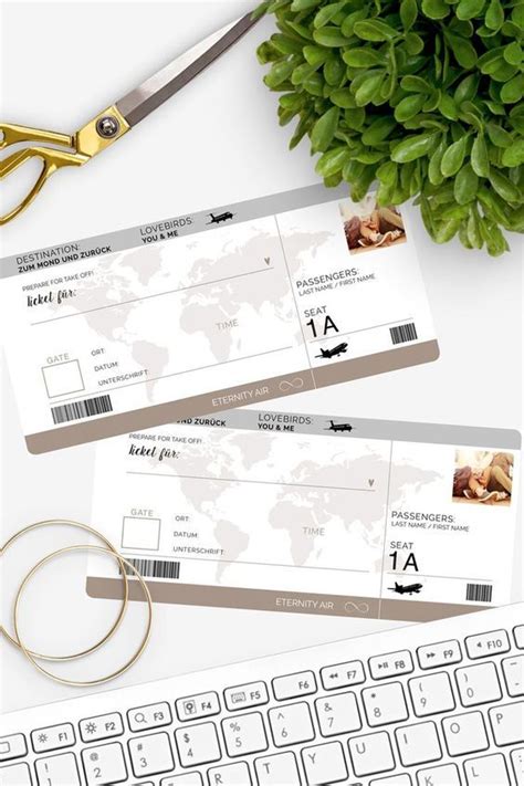 Neben einem flugticket preisvergleich von über 550 airlines erhalten sie außerdem wichtige informationen zum ticket. Kostenloser Download - Toller Gutschein im Look eines Flugtickets | Gutschein geschenke ...