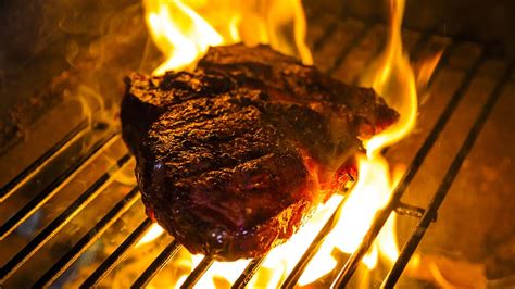 Hd Wallpaper Grill Party Barbecue Steak Carbon Hot Fire Open