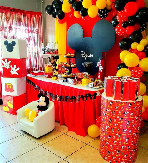Mickey Mouse Birthday Party Ideas Photo 4 Of 16 Fiesta De Mickey Fiesta De Mickey Mouse