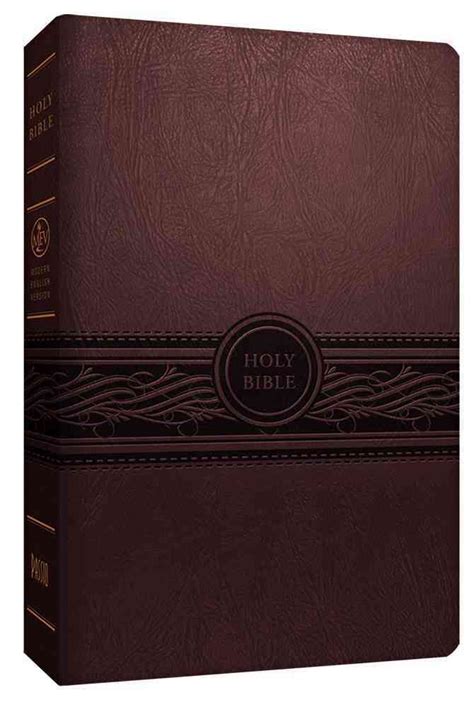 Holy Bible Modern English Version Cherry Brown Personal Size