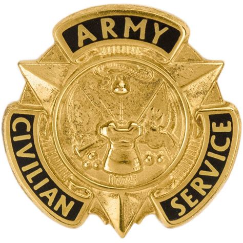 Army Civilian Service Lapel Pins Usamm