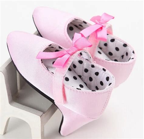 Buy Newborn Baby Girl High Heels Soft Sole Shoes