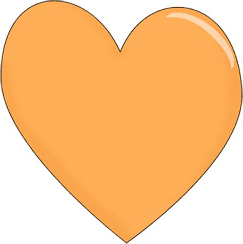 Download High Quality Orange Clipart Heart Transparent Png Images Art