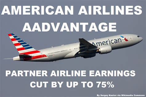 American Airlines Aadvantage Cuts Partner Earnings By Up To 75