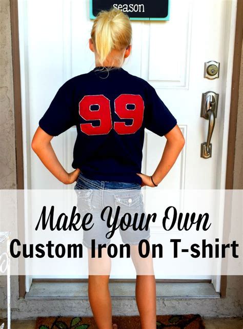 Make Your Own Custom Iron On For T Shirts Kids Fashion Diy Online