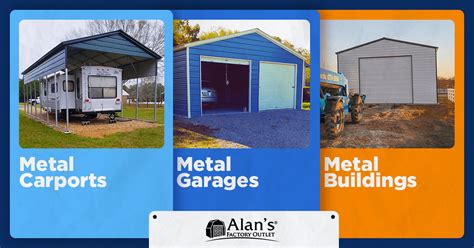 Alans Factory Outlet Metal Carports Garages And Buildings