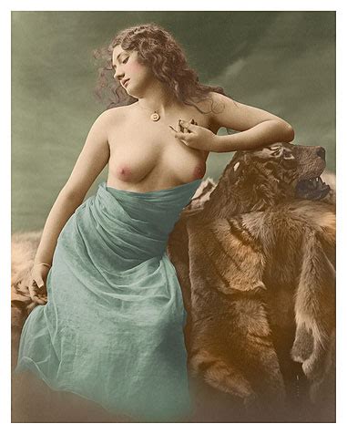 Art Prints Posters Classic Vintage French Nude Photograph Hand