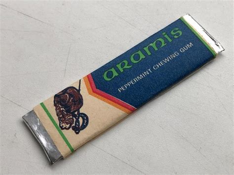 Stará Nerozbalená Plátková žvýkačka Z Minstoletí Aramis Chewing Gum