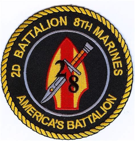 Usmc 2d Bn8th Mar Patch 2nd Battalion8th Marines Oif 28 Americas