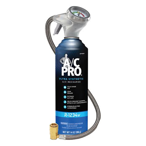 Ac Pro Ultra Synthetic R 134a Refrigerant Ac Recharge 20