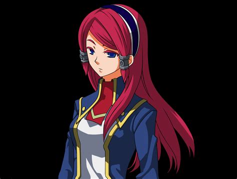 Blazblue Blue Eyes Long Hair Red Hair Transparent Tsubaki Yayoi Vector