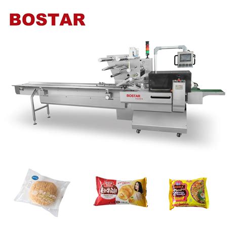 China Automatic Packing Machine For Bakery Food Breads Cakes Packaging