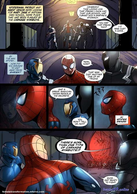 Spiderman X Venom Belly Inflation Hentai Hentai