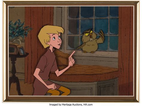 The Sword In The Stone Wart And Archimedes Production Cel Walt Lot