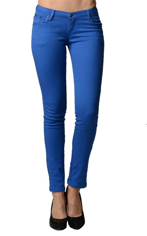 Royal Blue Color Denim Skinny Jeans Skinny Jeans
