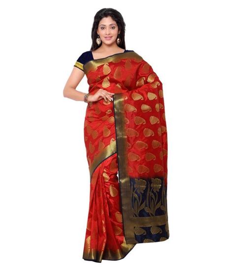 Varkala Silk Sarees Red Silk Saree Buy Varkala Silk Sarees Red Silk Saree Online At Low Price