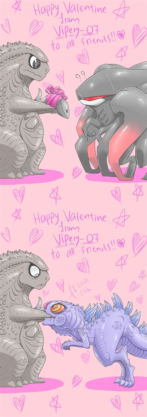 Godzilla2014 Happy Valentine Card By Sugarbeasts 07 On